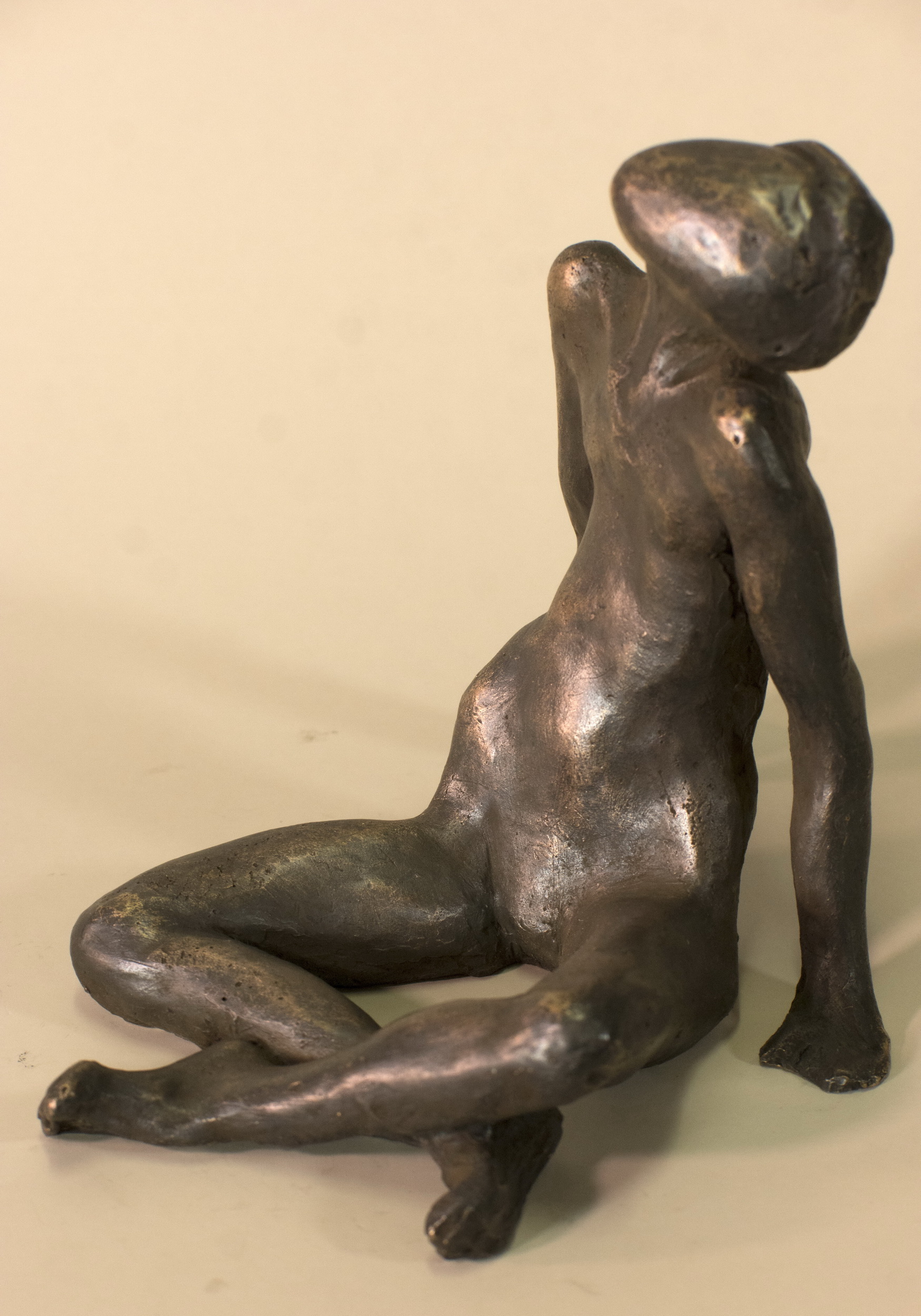 Gunter Langer, Angekommen, 2020, Bronze, 14 x 11 cm